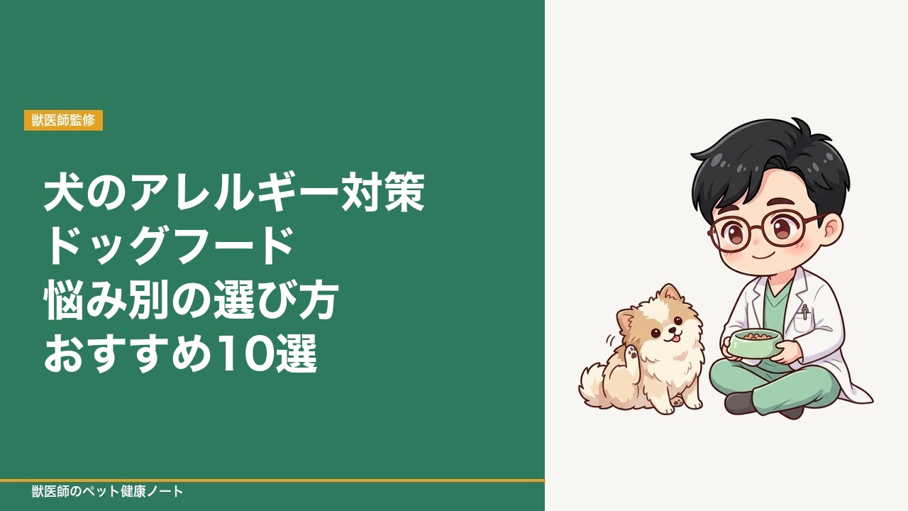 犬のアレルギー対策ドッグフードおすすめ10選