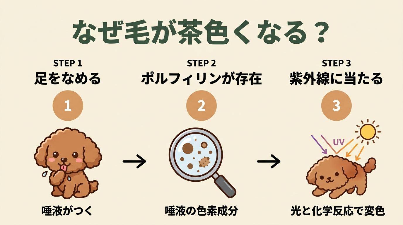 なぜ毛が茶色くなる?仕組み解説